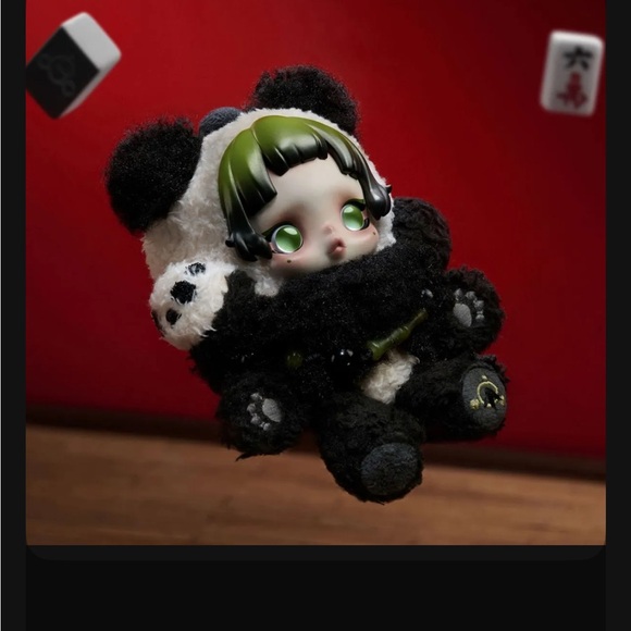 POP MART Other - Skull Panda Limited Edition Lazy Panda Plush Pendant